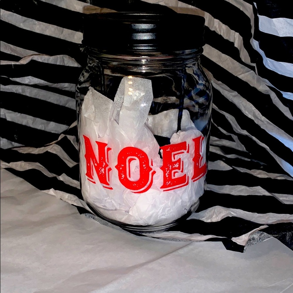 Noel Mason Jar Tea Light  Candle Holder